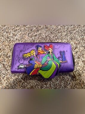 Purple Hocus Pocus Witch Graphic Wallet